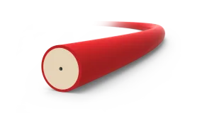 1/16" Red Dual-Layer Color-Coded PEEK Tubing (0.13mm ID)