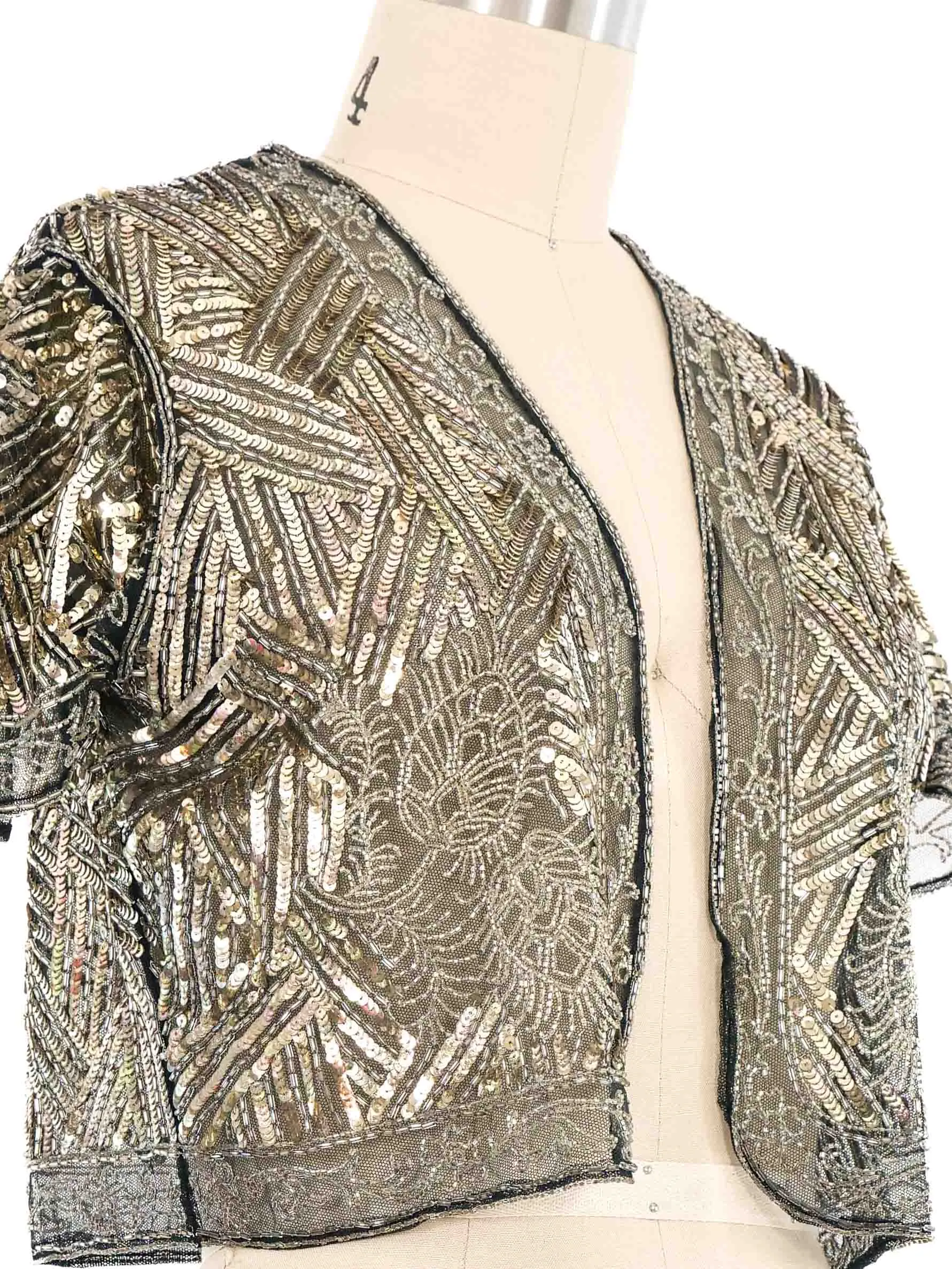 1920s Sequin Net Jacket