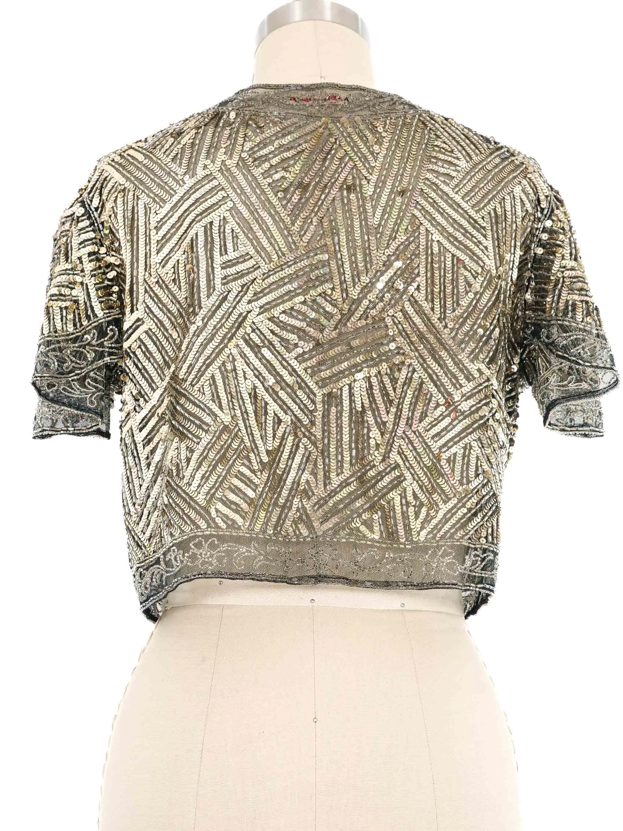 1920s Sequin Net Jacket