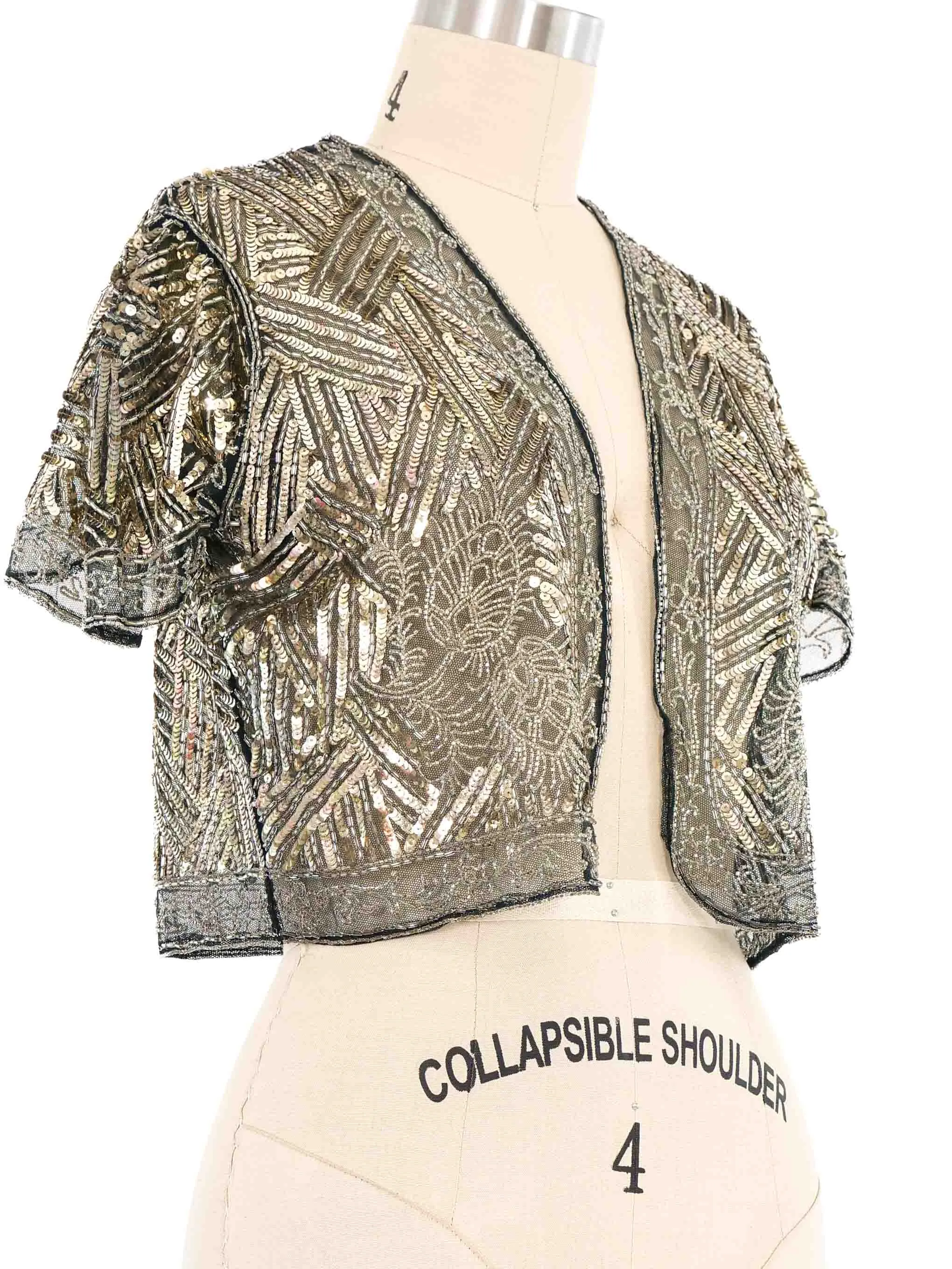 1920s Sequin Net Jacket