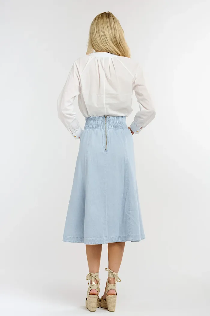 365 DAYS DAKOTA DENIM SKIRT - LIGHT WASH