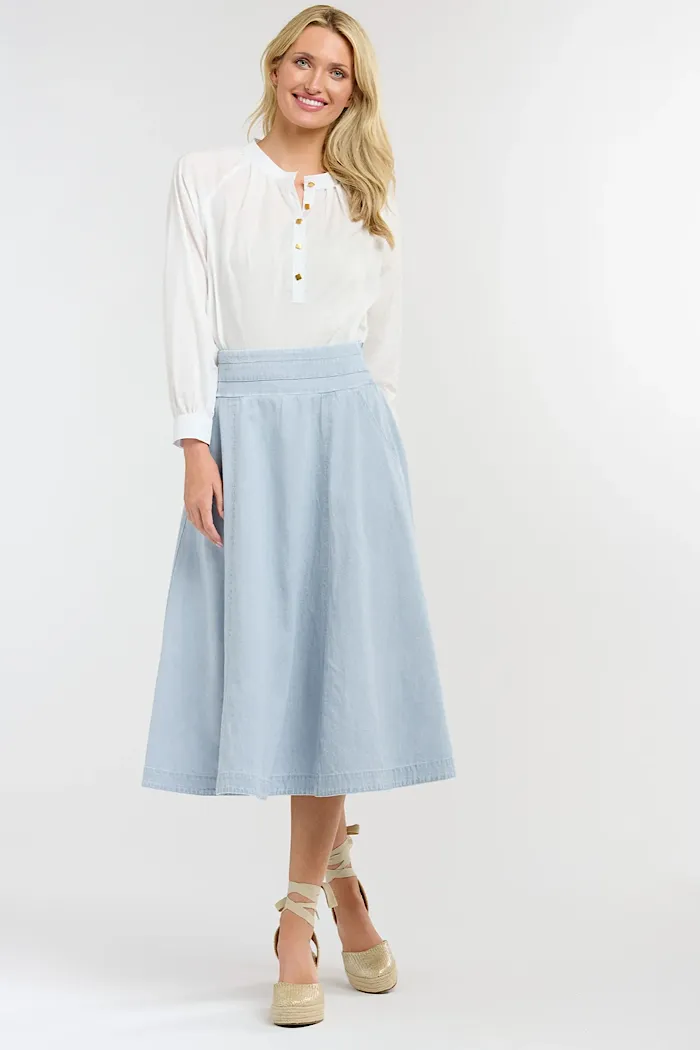365 DAYS DAKOTA DENIM SKIRT - LIGHT WASH
