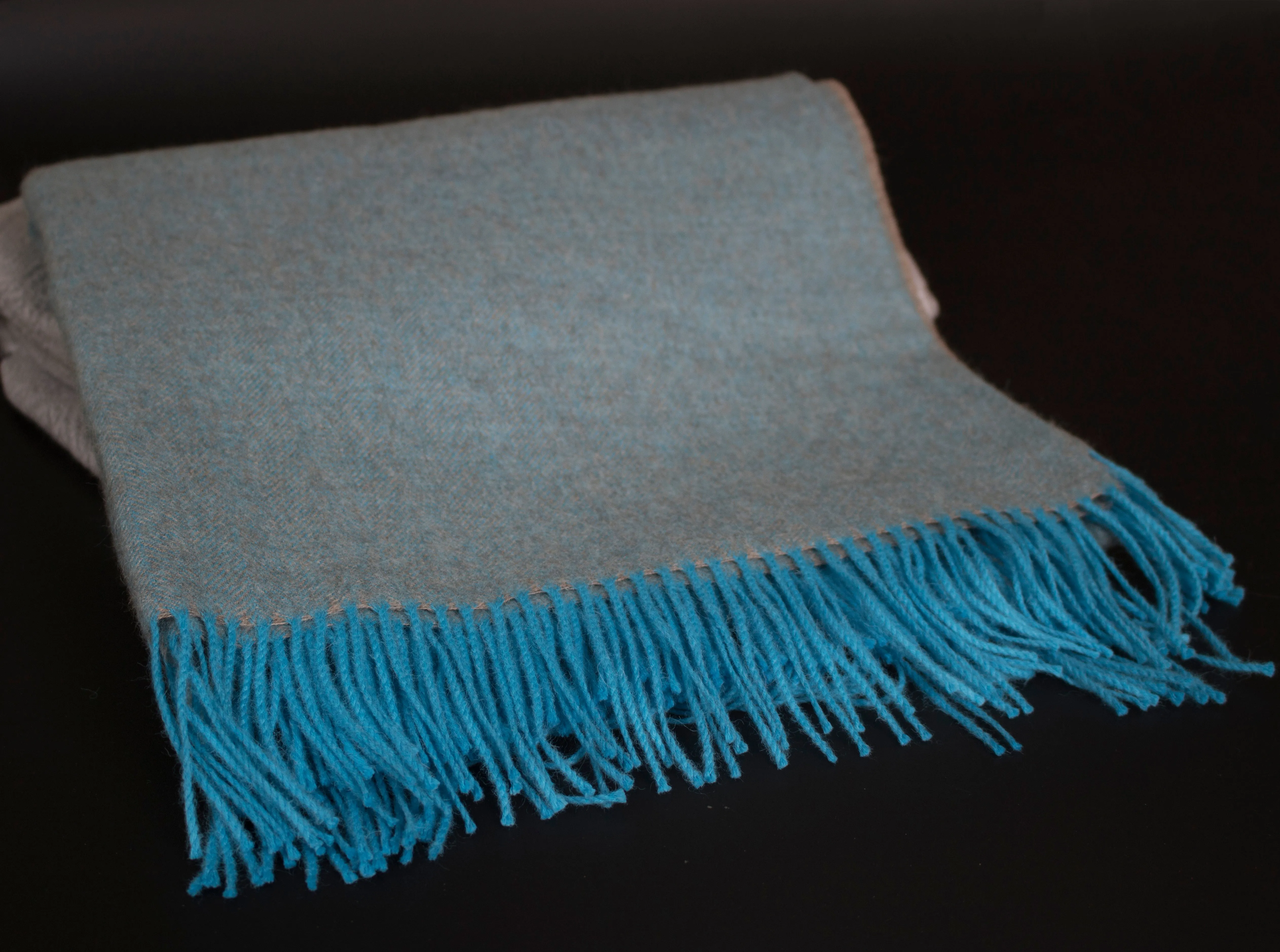 Alpaca Throw Baby Blue Sky