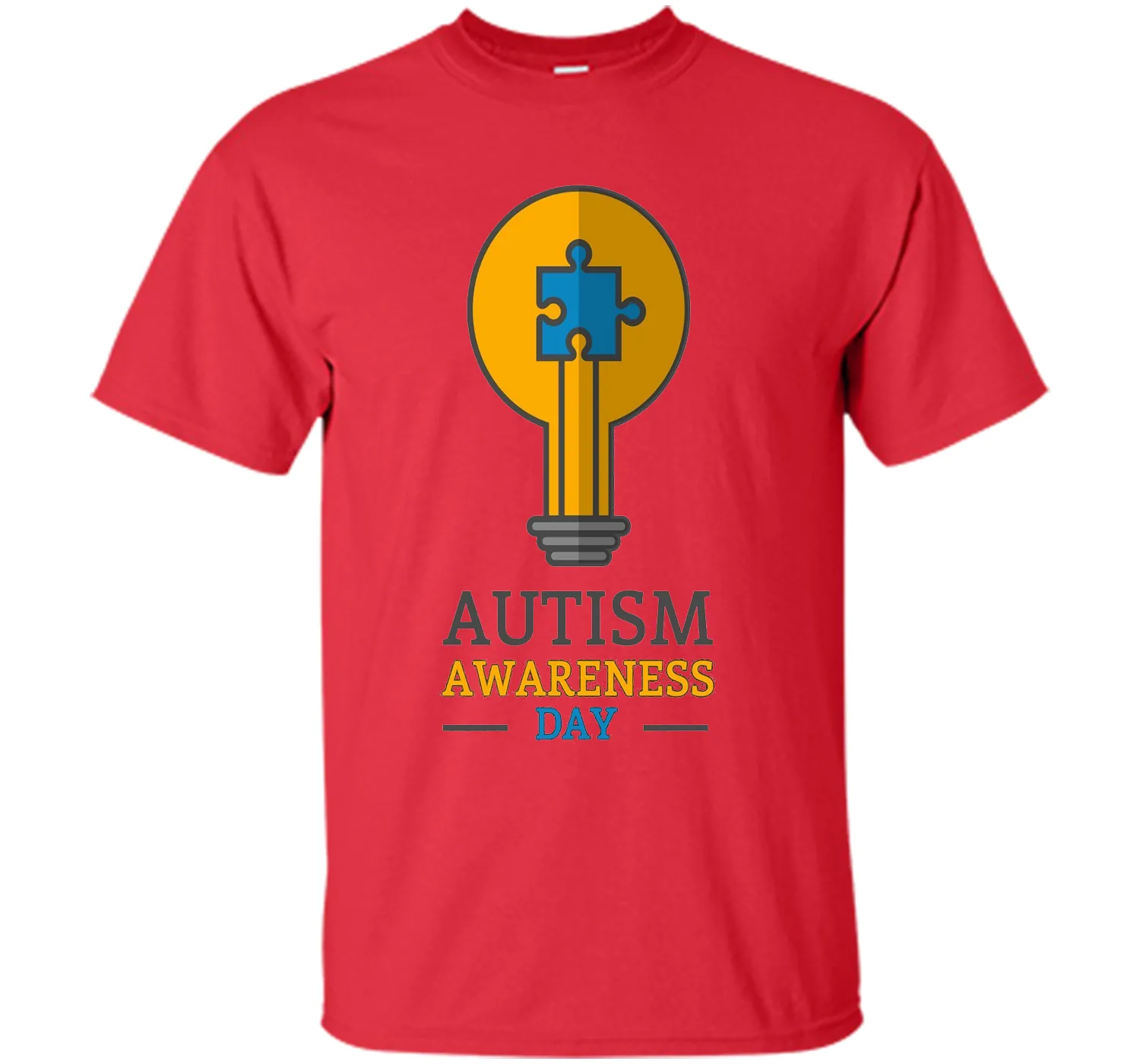 Autism Awareness Day Light It Up Blue T-Shirt