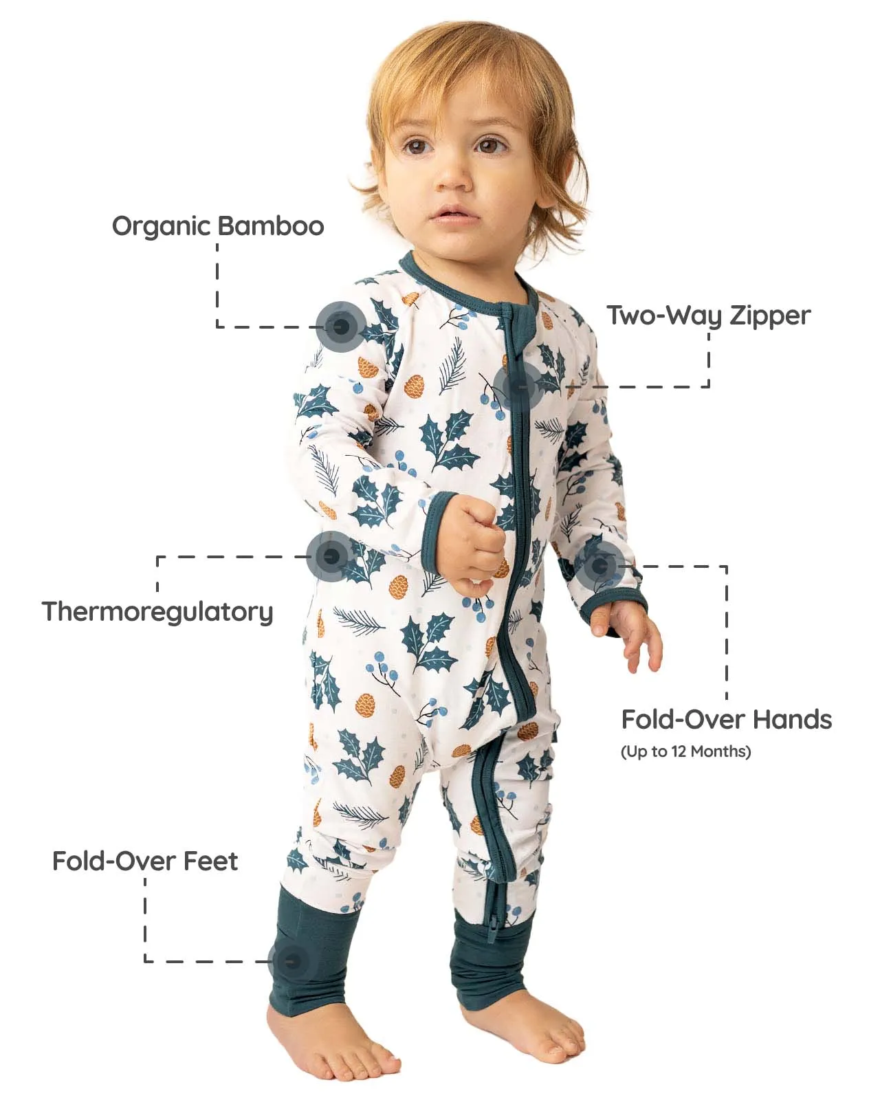 BABYGO® Holly Zip Sleepsuit