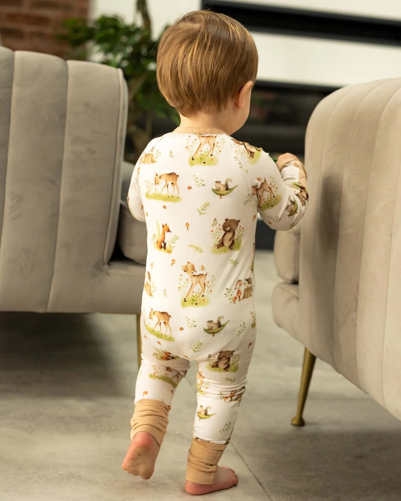 BABYGO® Woodland Zip Sleepsuit