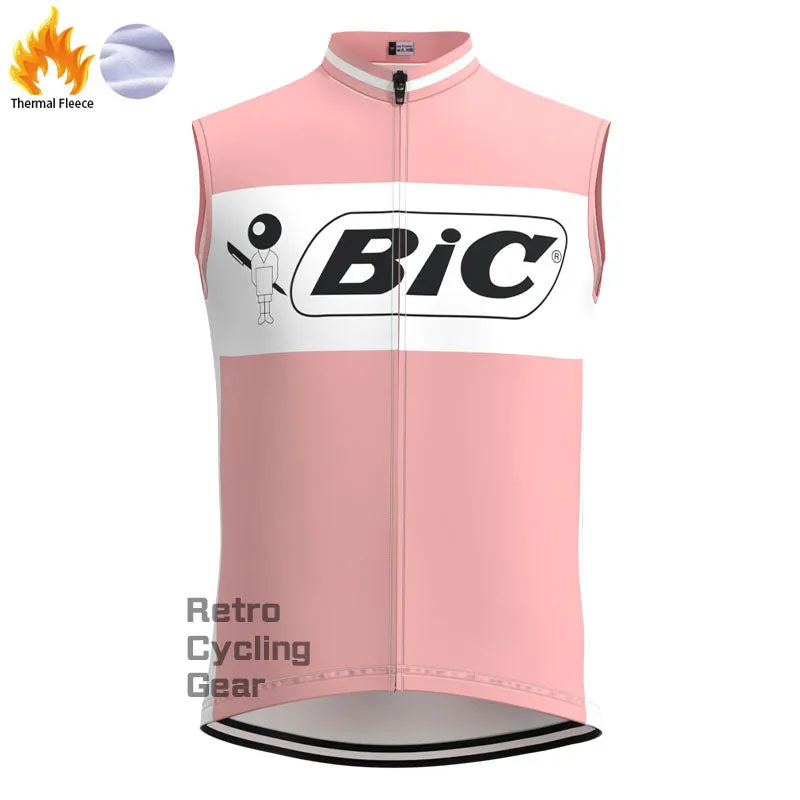 BIC Pink Fleece Retro Cycling Kits