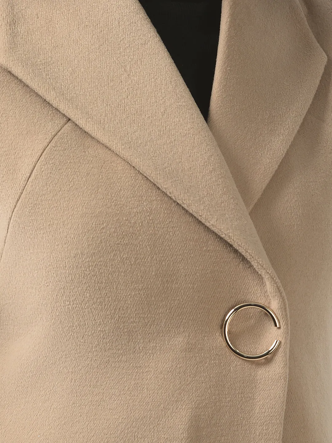 Biege A-Line Overcoat