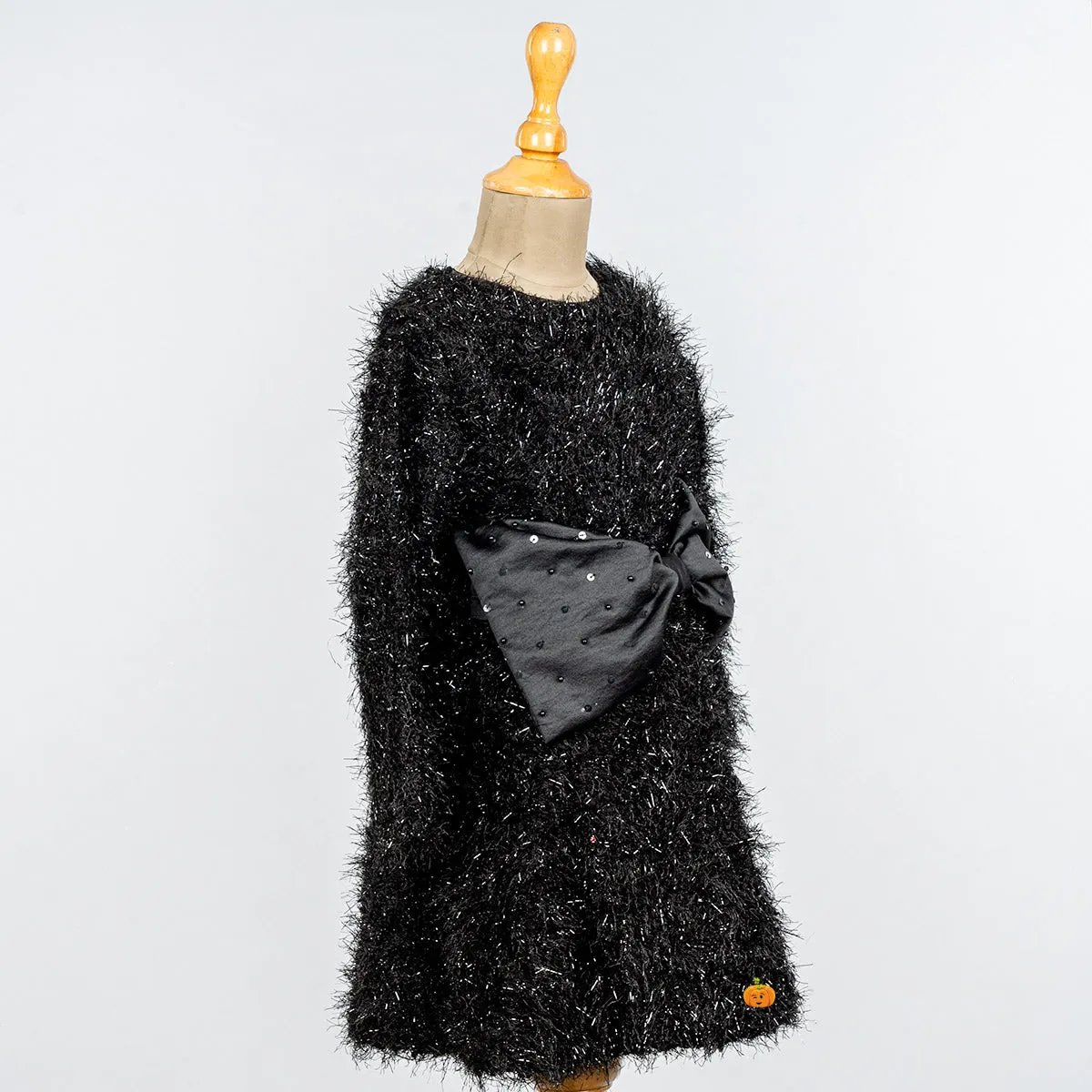 Black Bow Midi for Girls