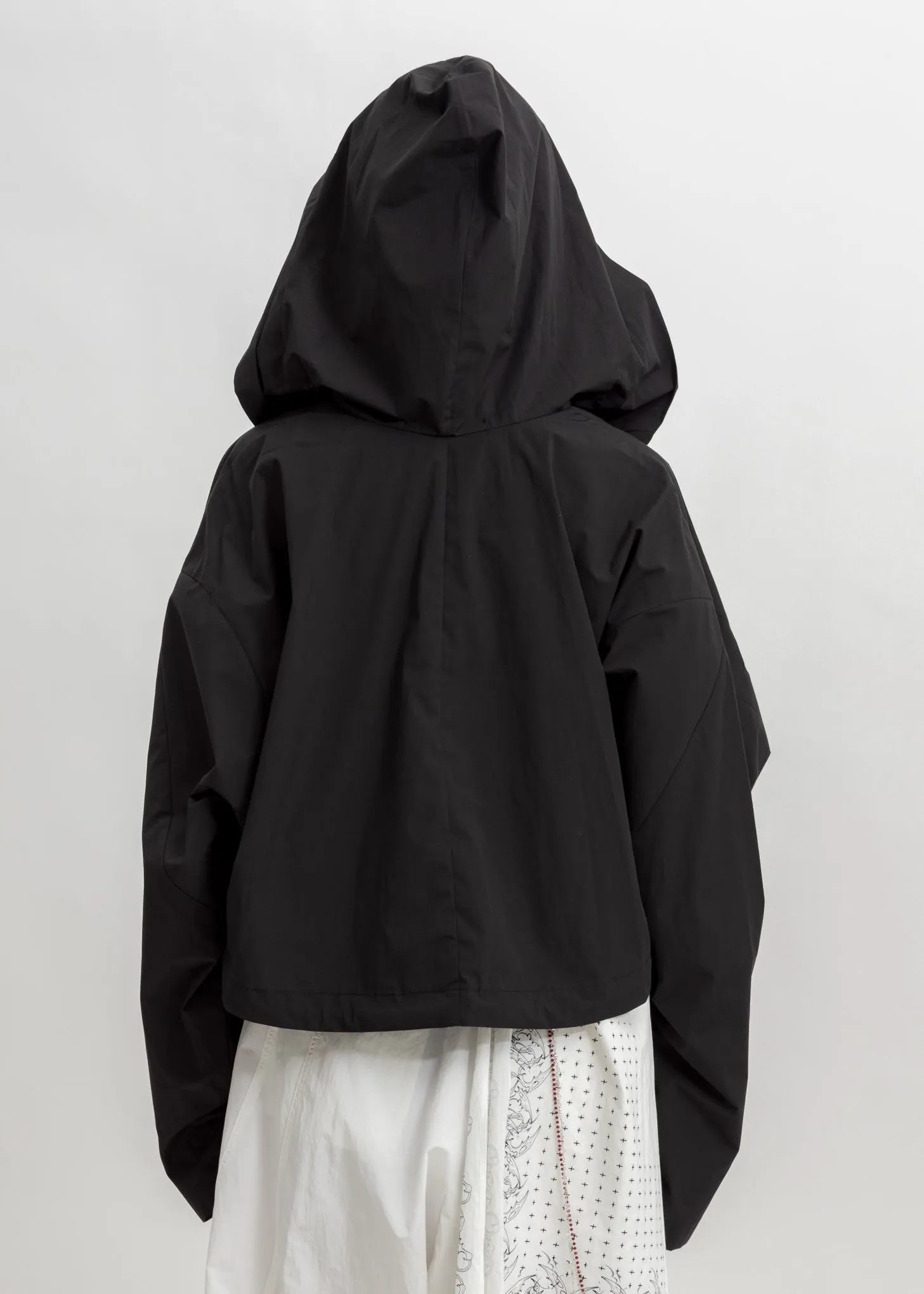 Black Cropped Blouson