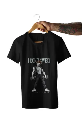 Black Fitness Plus-size T-Shirt