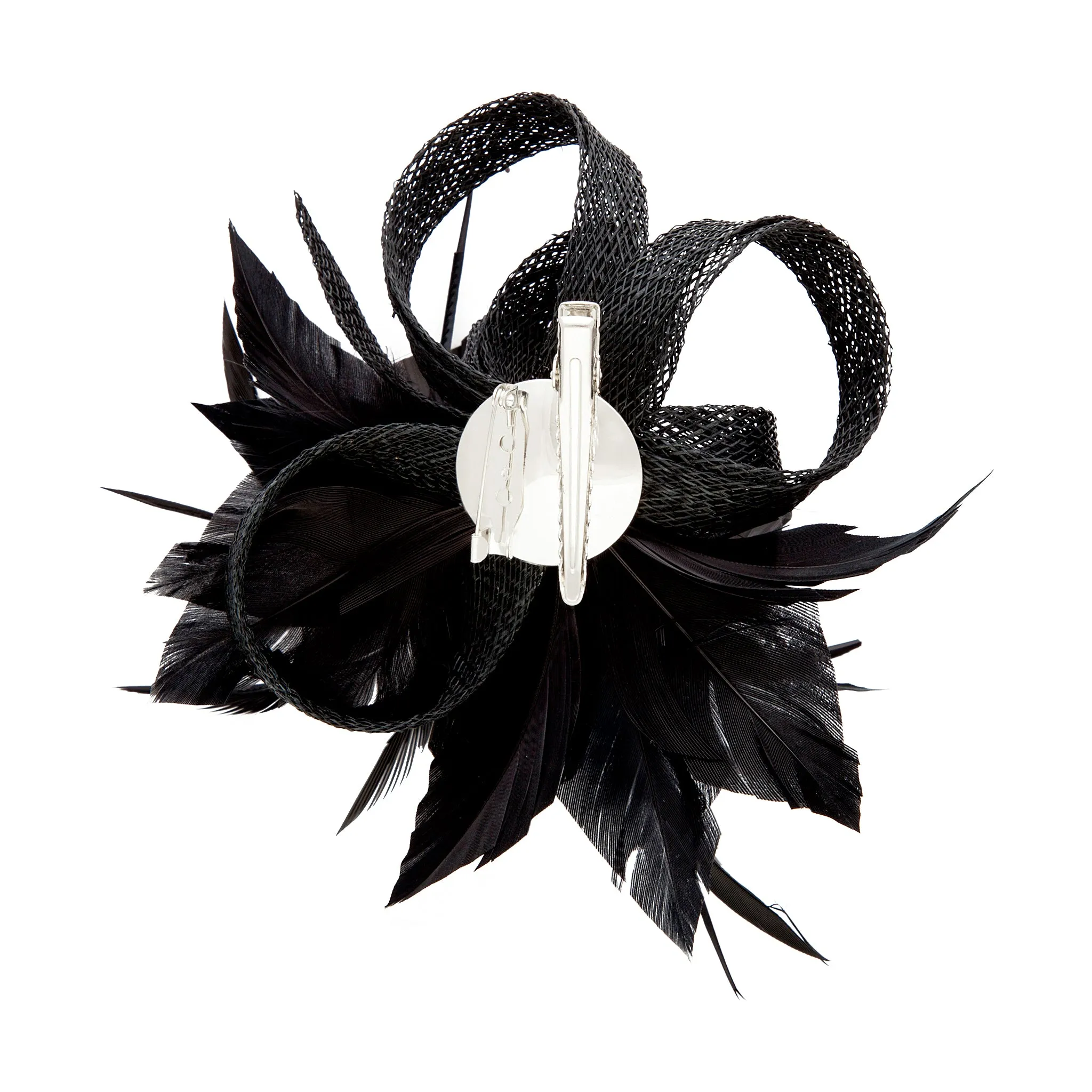 Black Loop Feather Clip