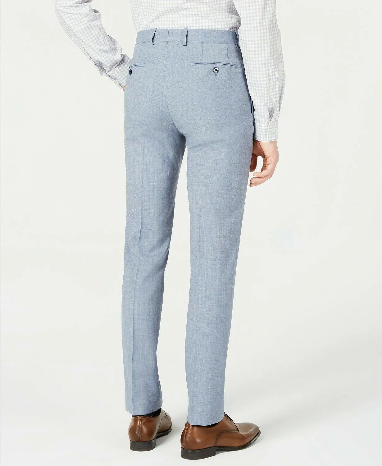 Calvin Klein Mens Slim fit Dress Pants 33 / 30 Blue Stretch