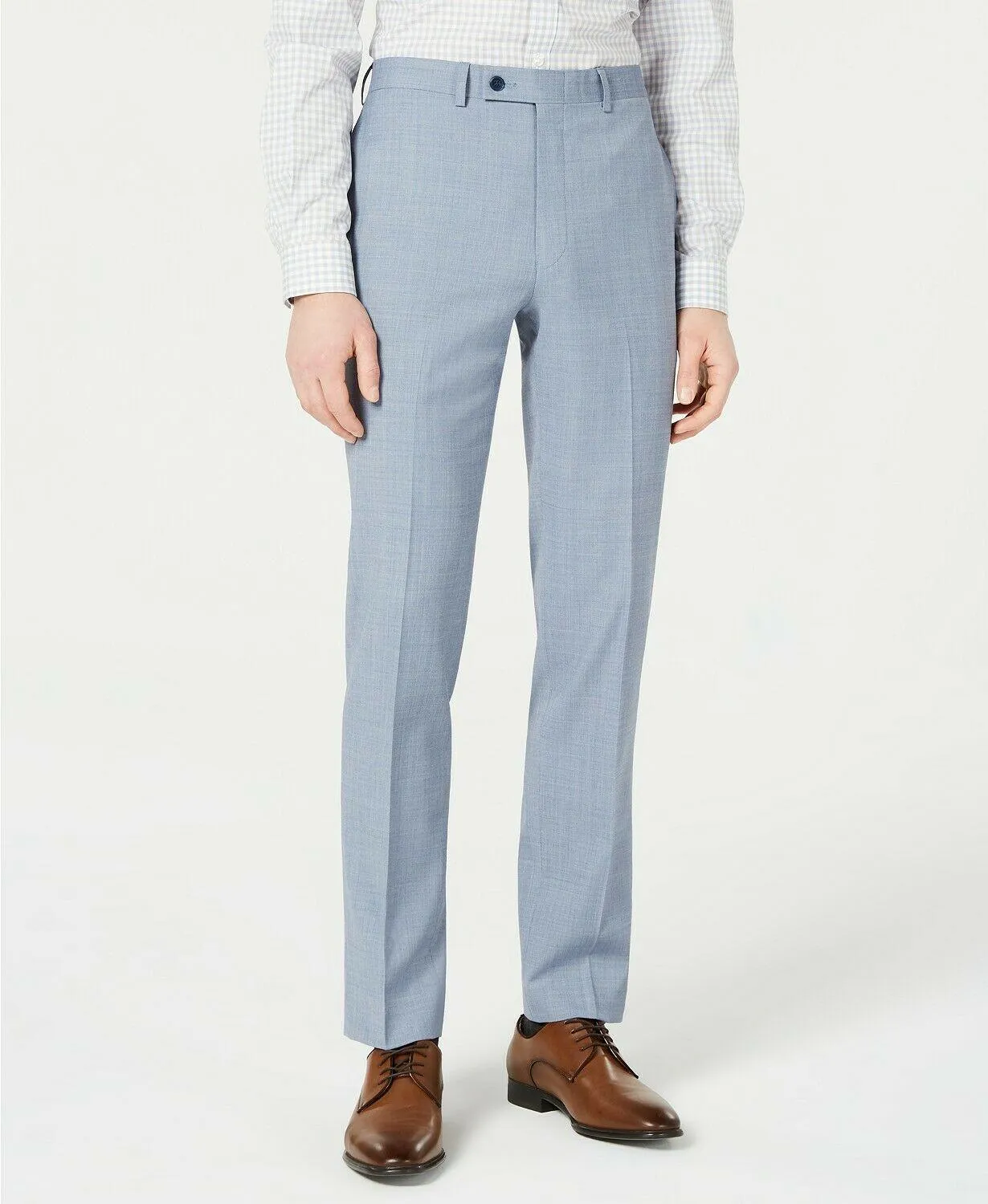 Calvin Klein Mens Slim fit Dress Pants 33 / 30 Blue Stretch