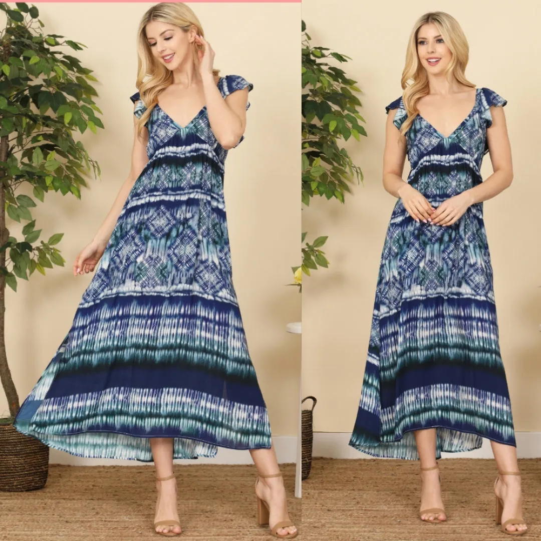 Cap Sleeve Maxi Dress