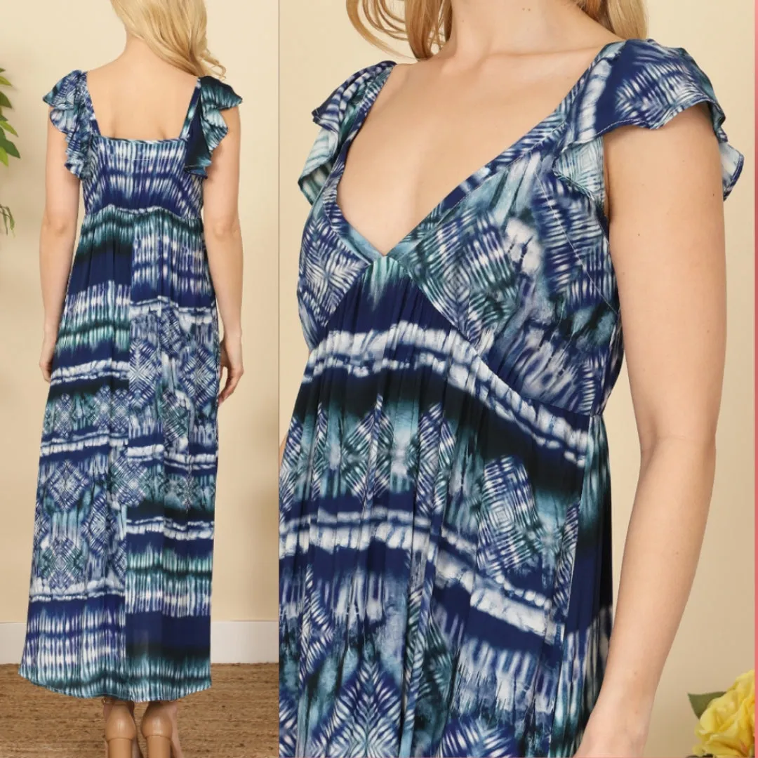 Cap Sleeve Maxi Dress