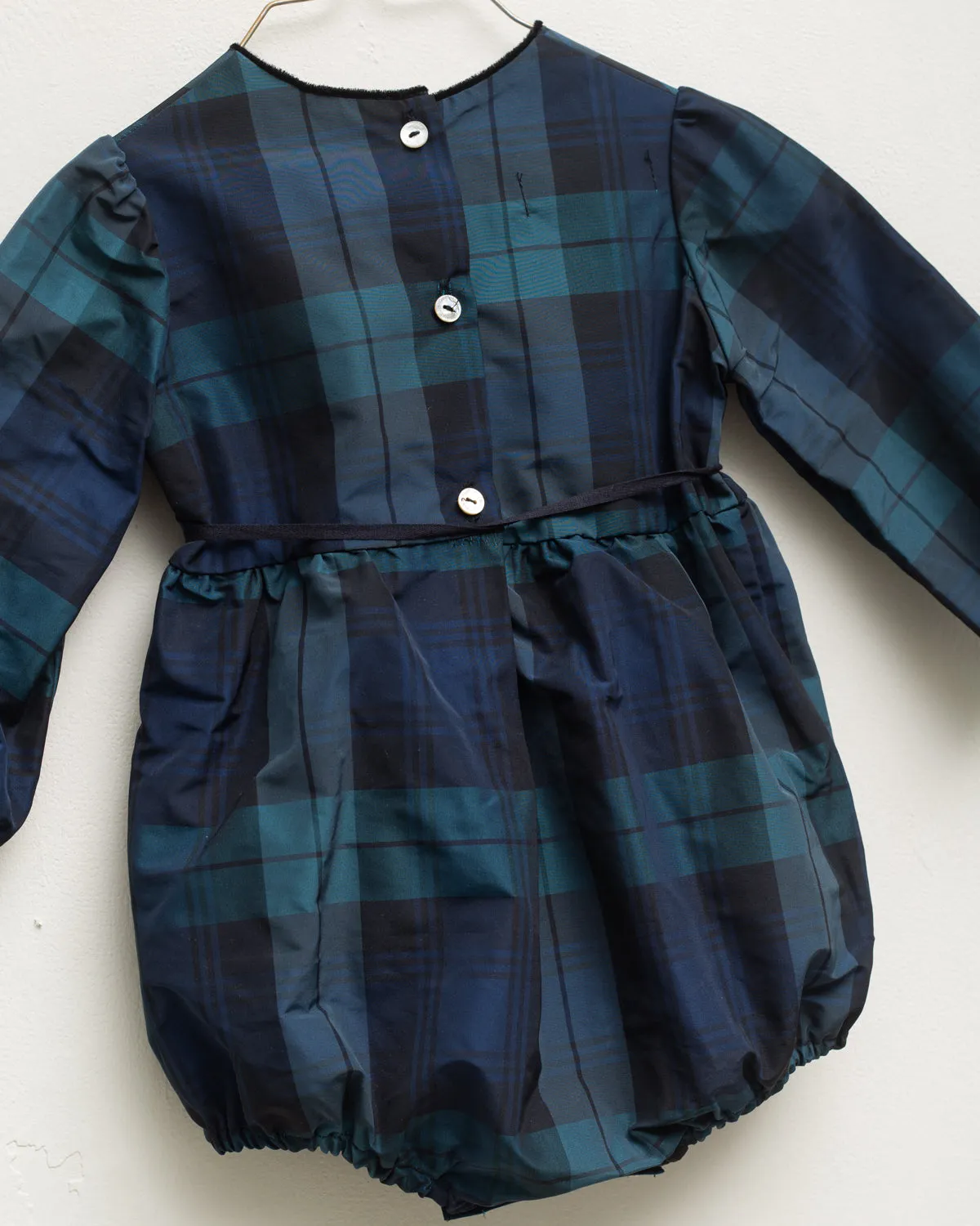 Cosmosophie Ayalde Plaid Romper