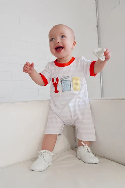 Crawfish Applique Kids Romper