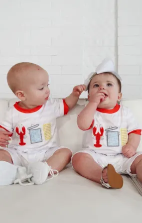 Crawfish Applique Kids Romper