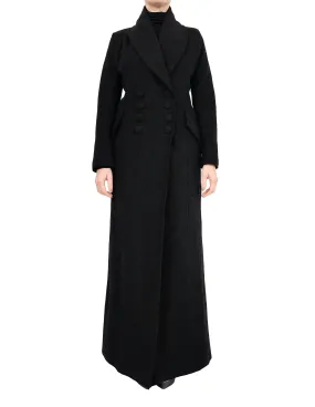 Double Breasted Long Military Style Coat
