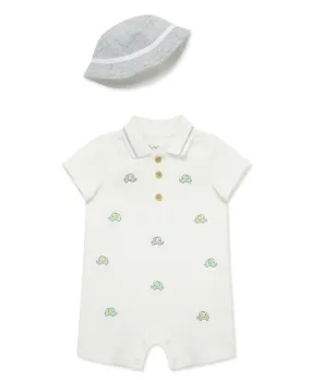 Elephants Romper & Hat