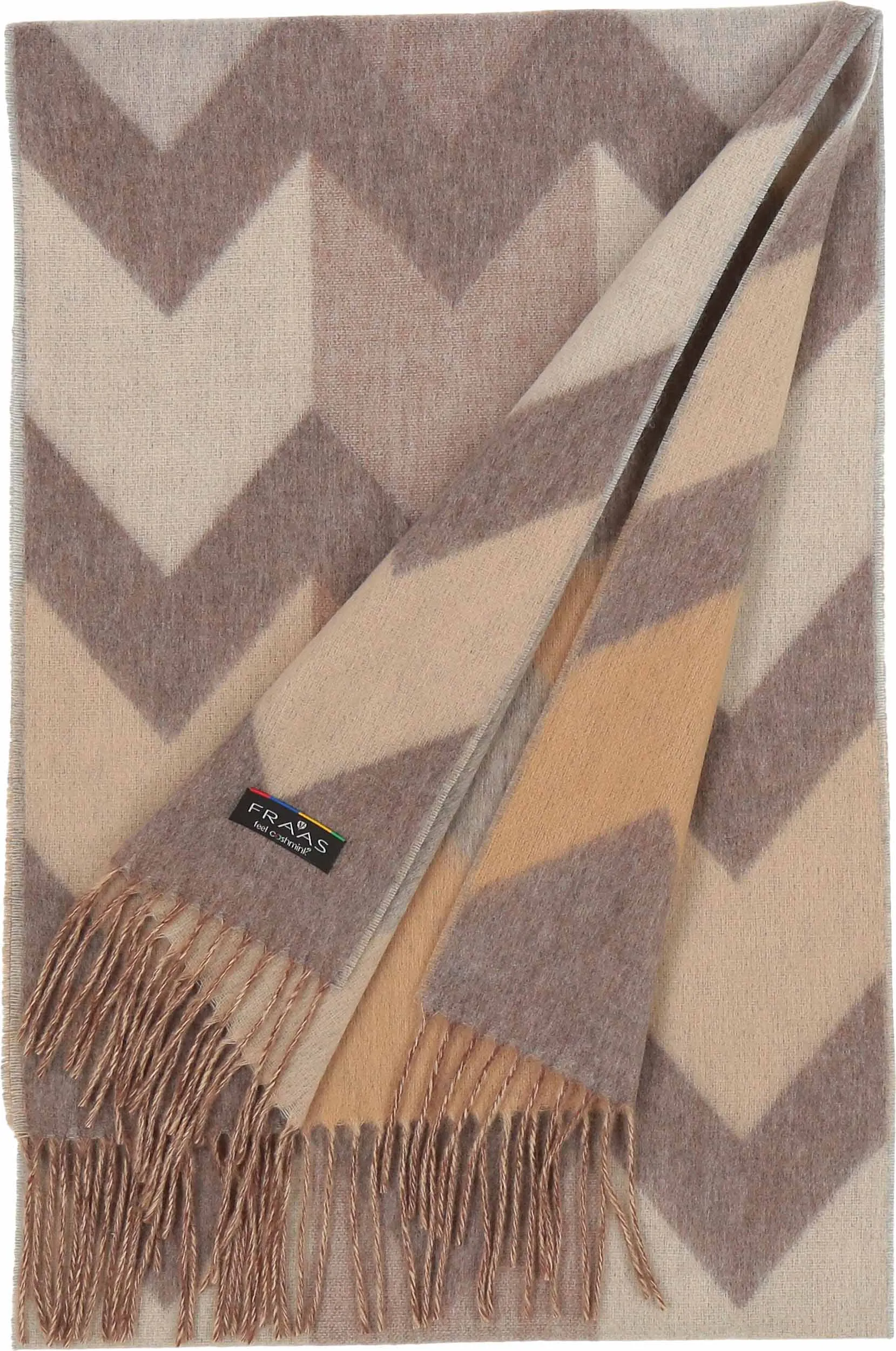 FRAAS - The Scarf Company - Chevron Zig Zag Eco: Grey