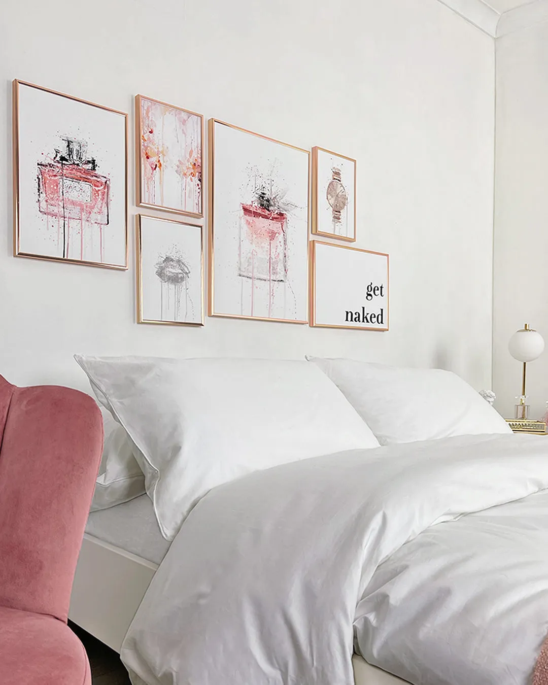 Fragrance Bottle Wall Art Print 'Candy Floss'