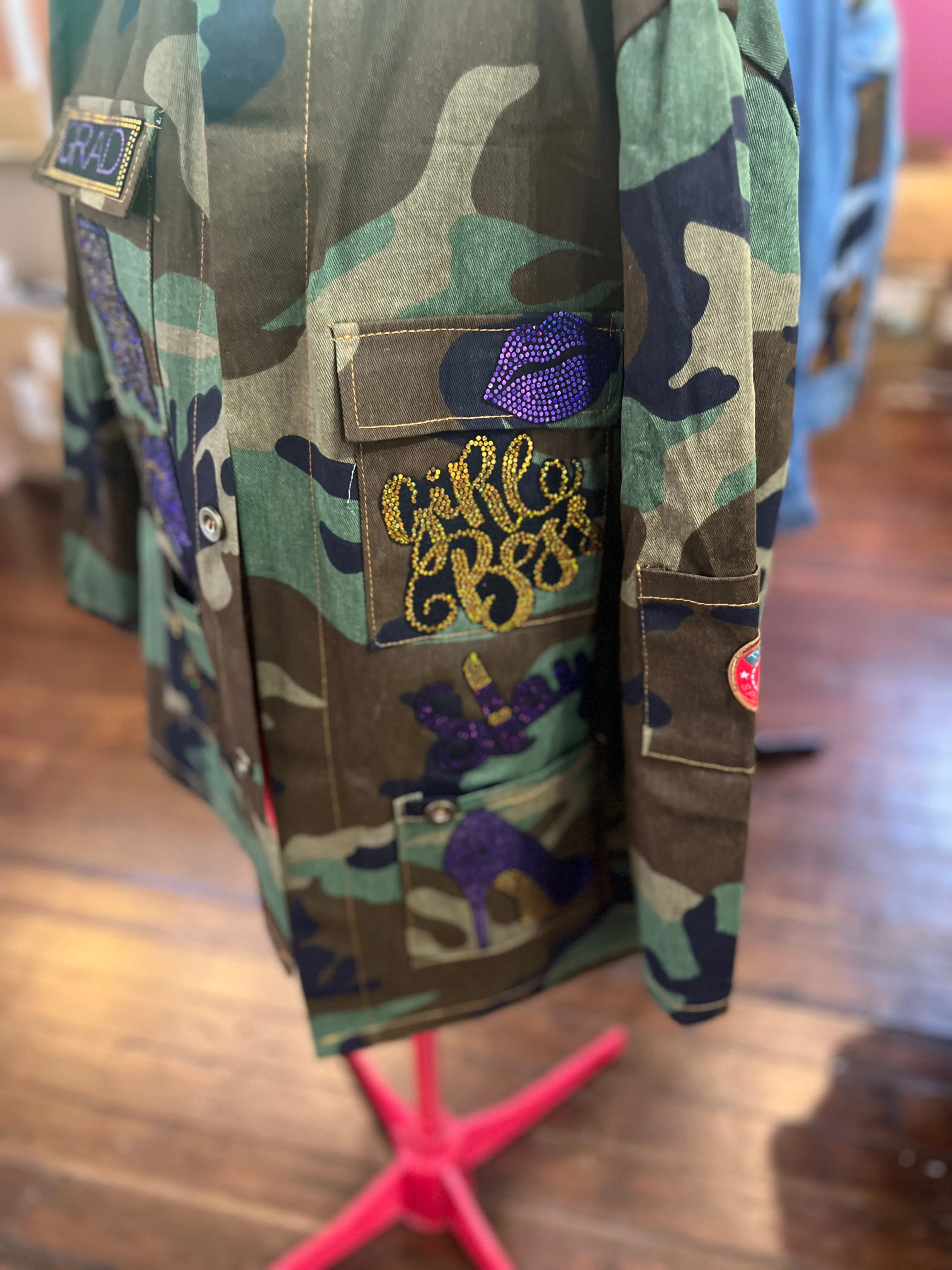 GRADUATE BLING Patchwork JACKET
