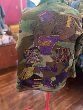 GRADUATE BLING Patchwork JACKET