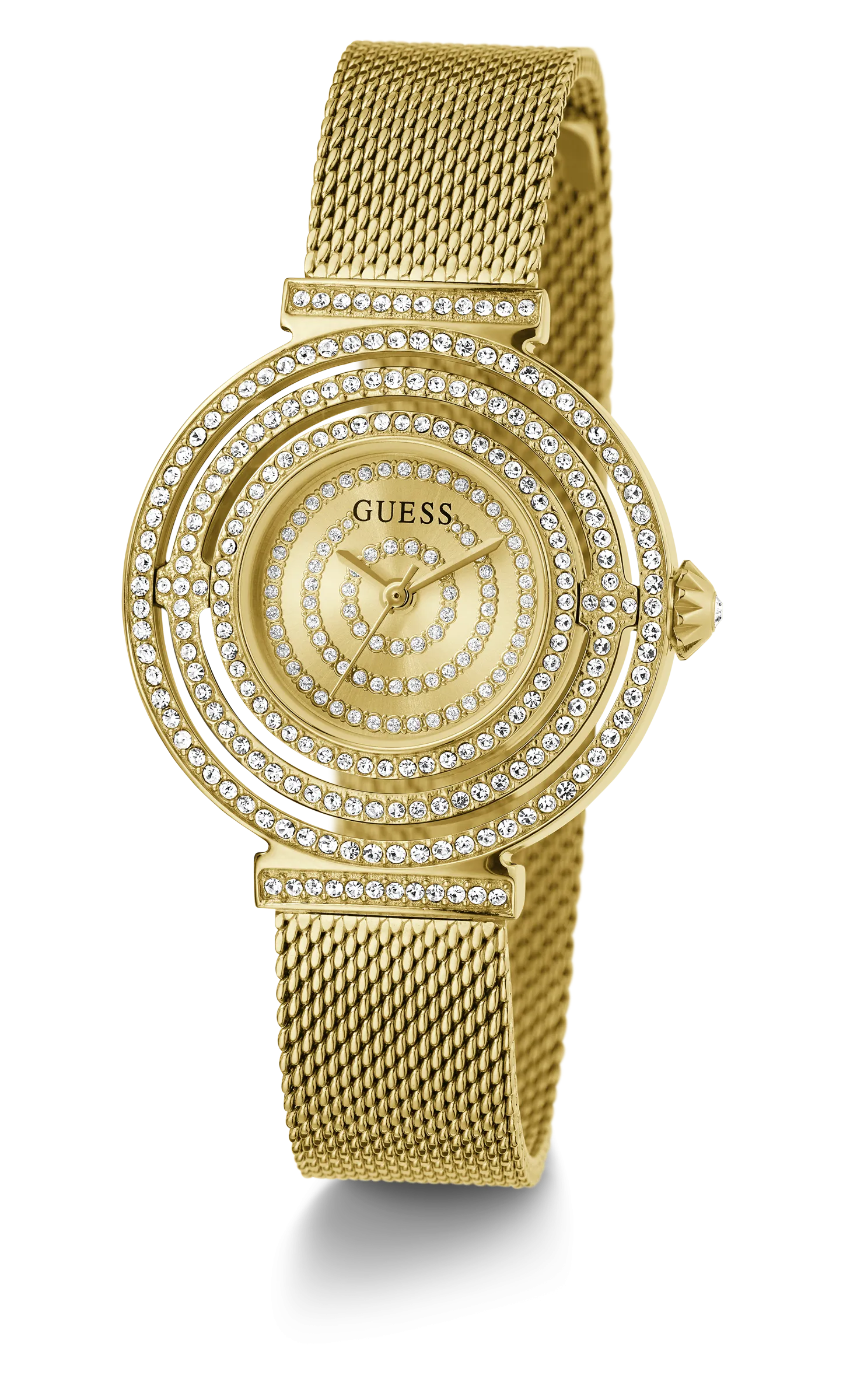 Guess - Gold Dream Crystal Mesh Watch - GW0550L2 - 786527