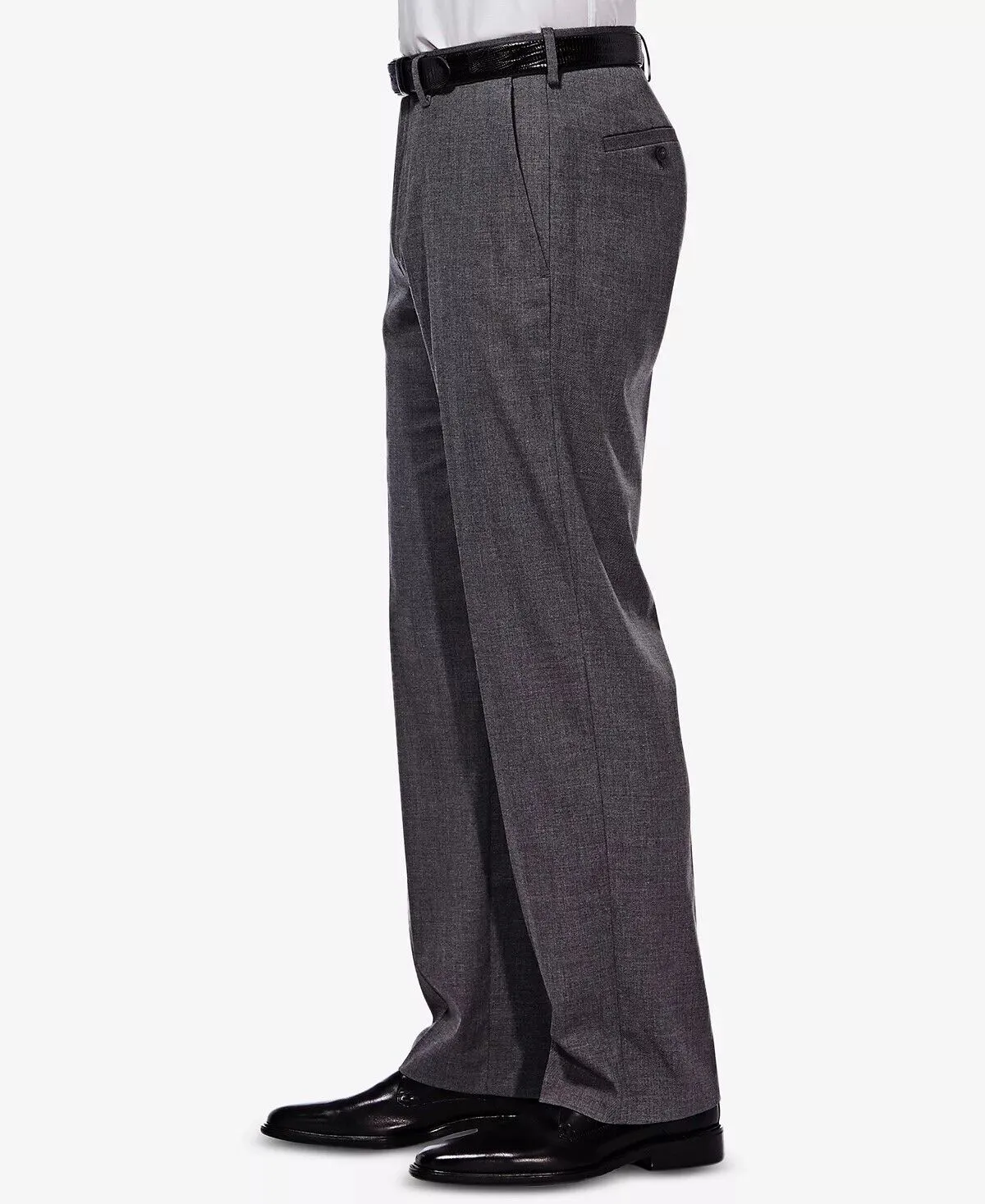 Haggar Mens Classic fit Dress Pants 34 / 30 Grey Solid