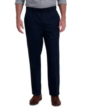 Haggar Mens Classic fit Dress Pants 36 / 30 Dark Blue Solid