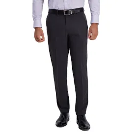 Haggar Mens Slim fit Dress Pants 32 / 30 Grey Solid