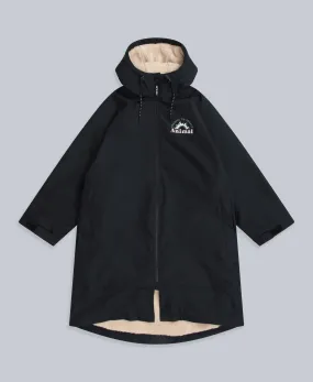 Hazey Womens Waterproof Beach Parka - Black