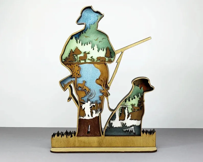 Hunter and Dog Layer Art