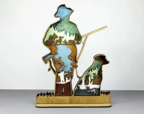 Hunter and Dog Layer Art