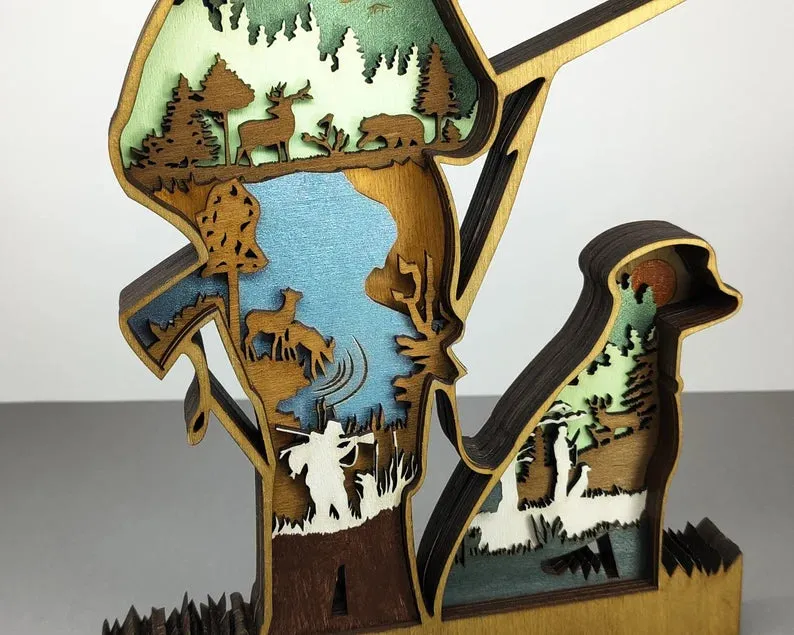 Hunter and Dog Layer Art