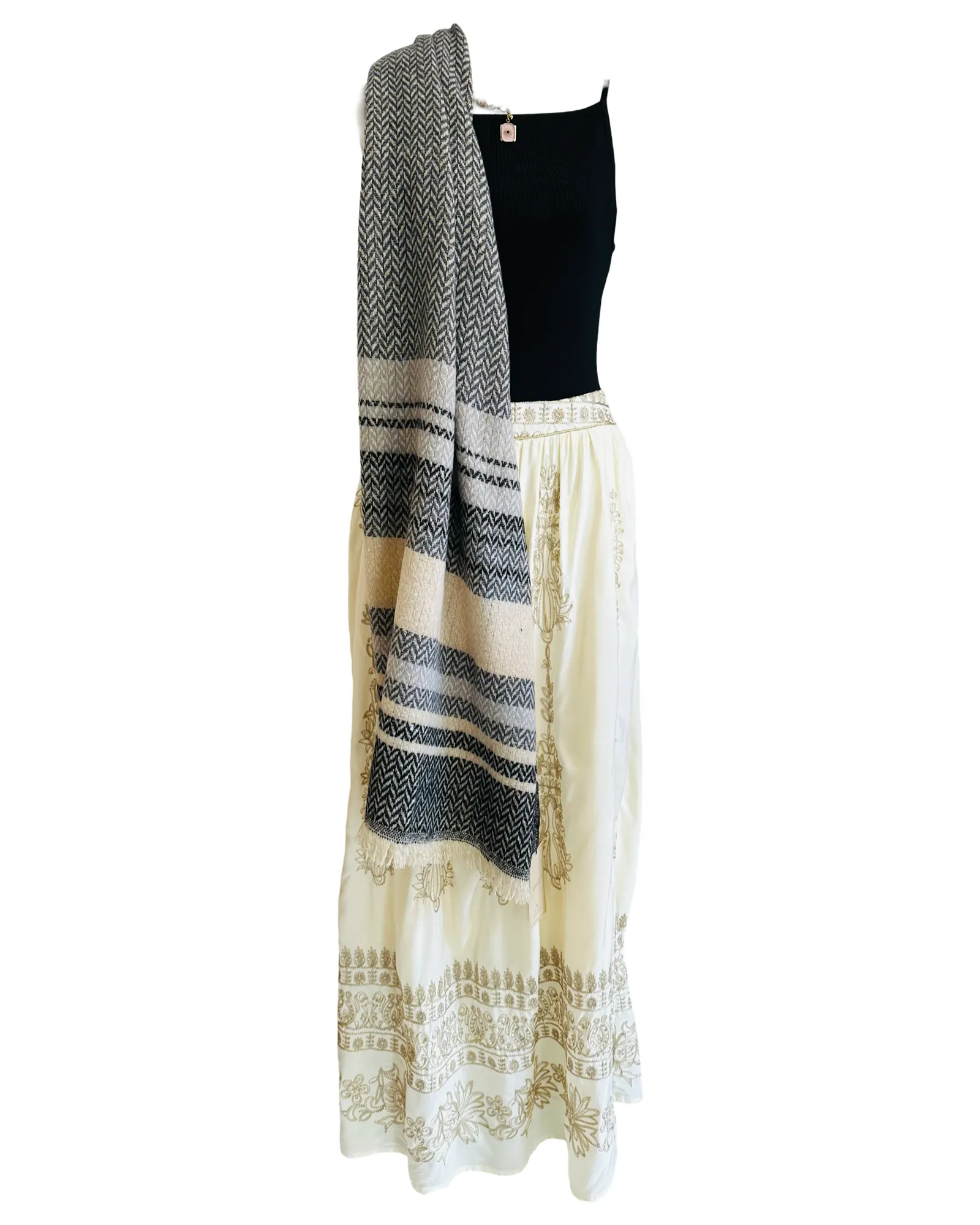 IKENA SHAWL smoke