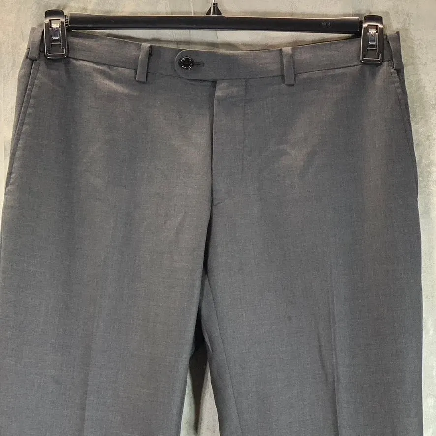 INDOCHINO Men's Charcoal Herrogate Flat-Front Dress Pants SZ 32X30