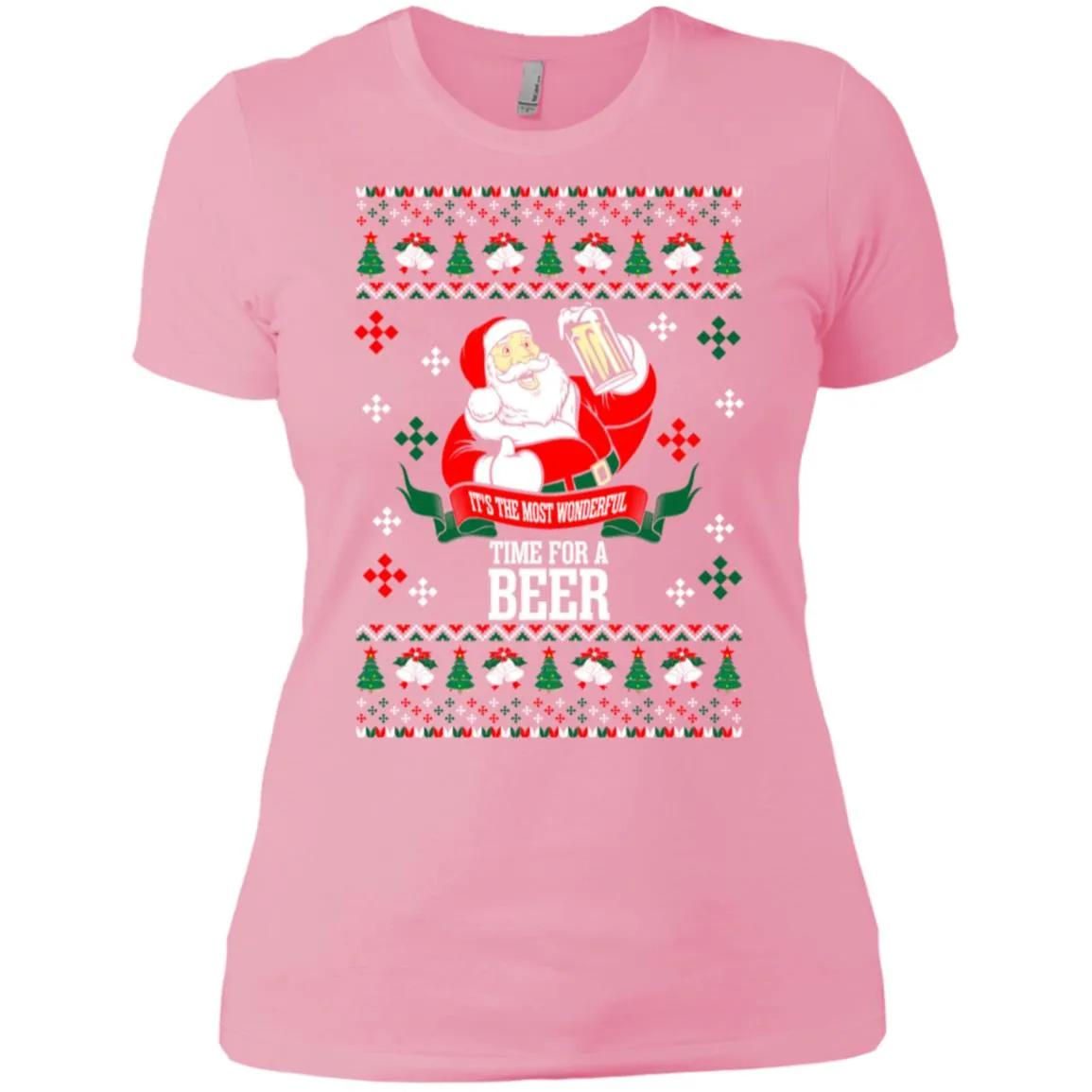It's The Most Wonderful Time For A Beer Ugly Christmas Women T-Shirt