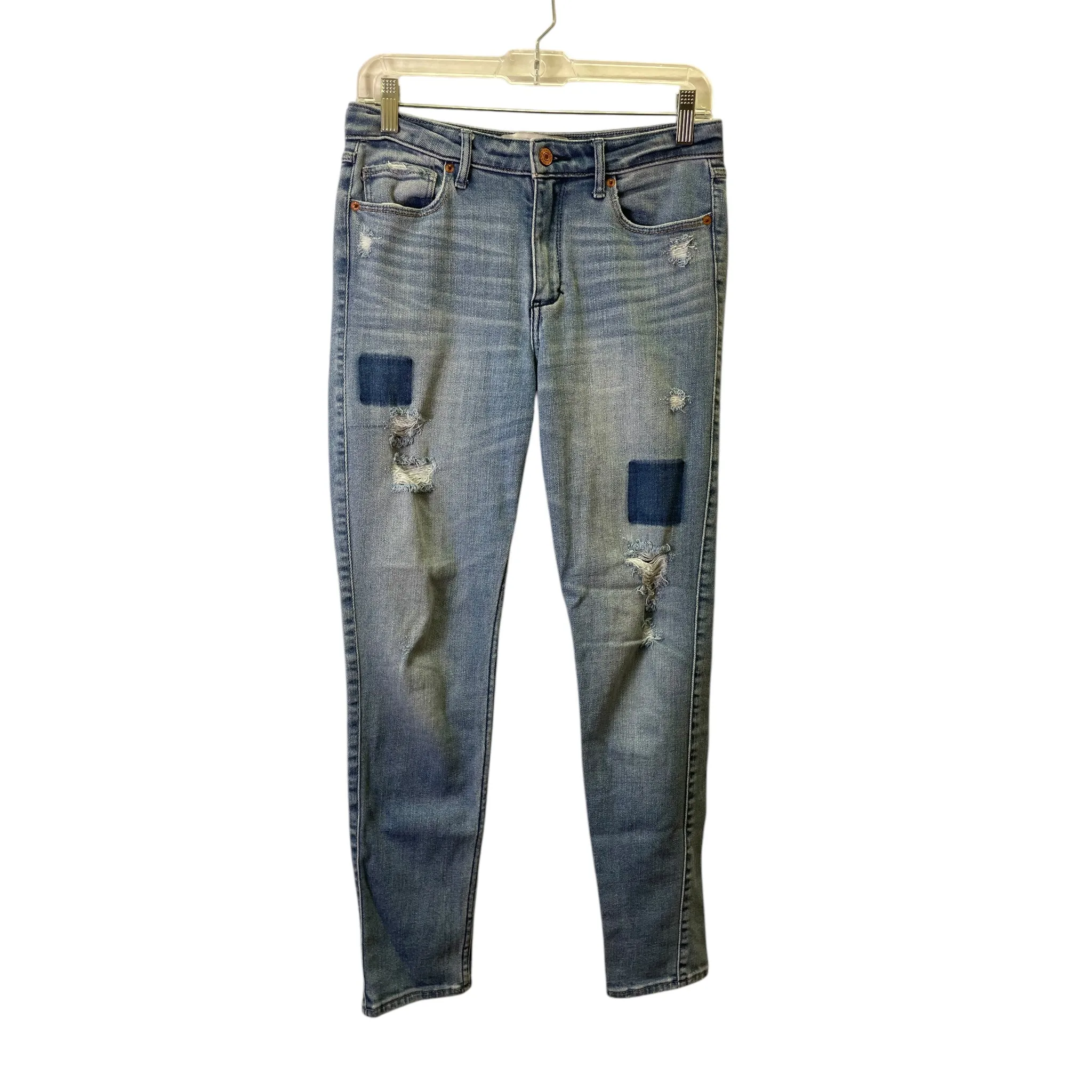 Jeans Skinny By Abercrombie And Fitch In Blue Denim, Size:6