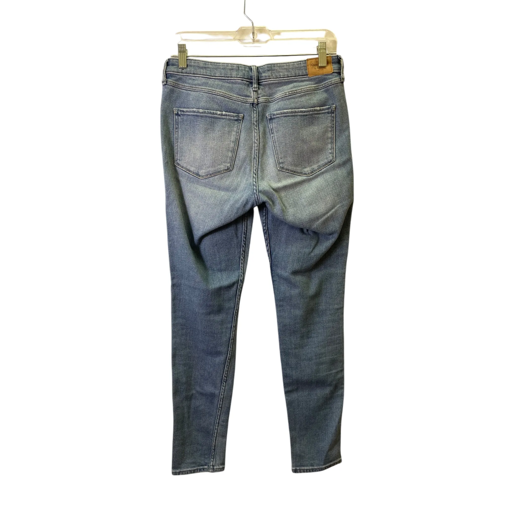 Jeans Skinny By Abercrombie And Fitch In Blue Denim, Size:6