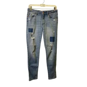 Jeans Skinny By Abercrombie And Fitch In Blue Denim, Size:6
