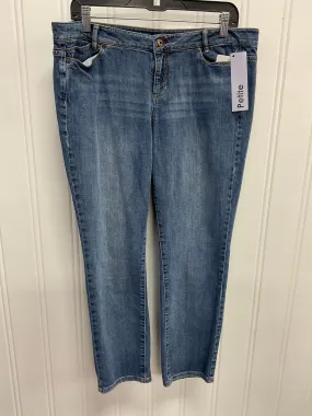 Jeans Straight By J. Jill In Blue Denim, Size:14P
