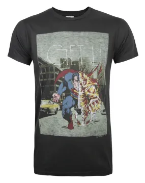 Junk Food Clothing Superman Mens Black Short Sleeved T-Shirt