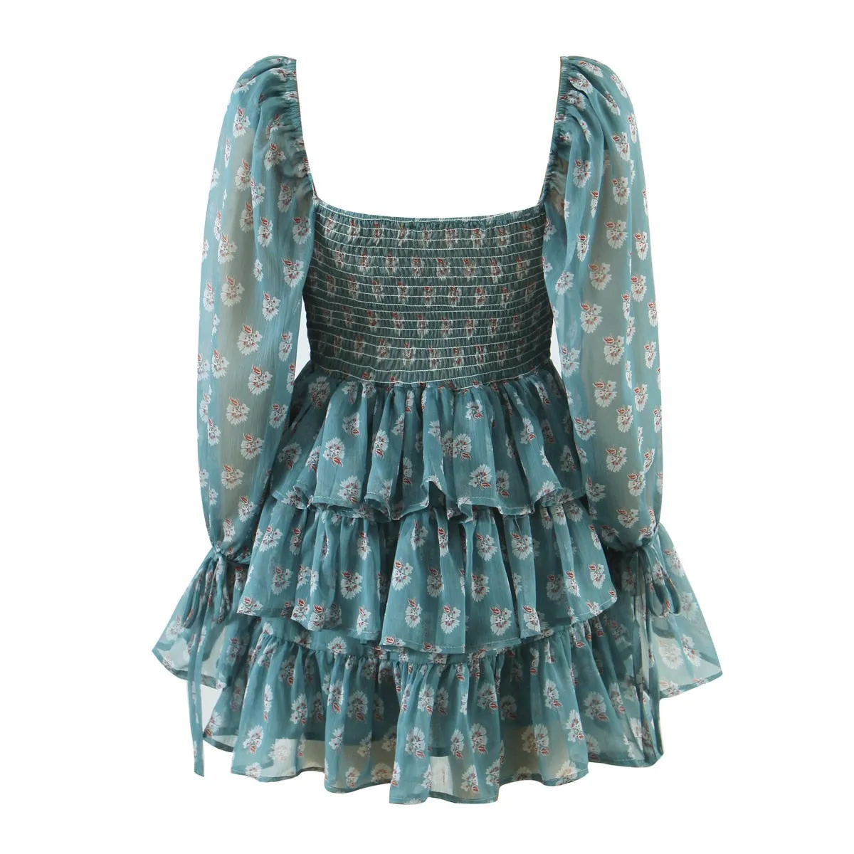 Katarina Floral Bustier Chiffon Dress - 2 Colors