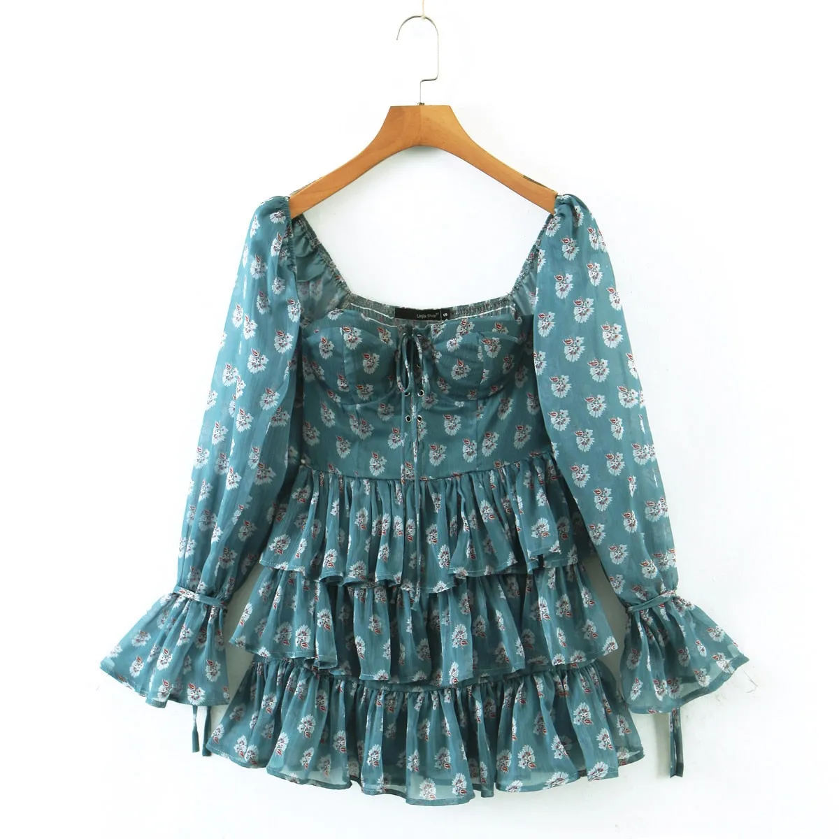 Katarina Floral Bustier Chiffon Dress - 2 Colors