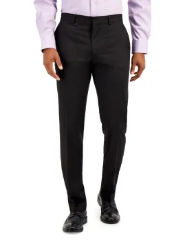 Kenneth Cole Reaction Mens Slim fit Dress Pants 38 / 32 Black Solid