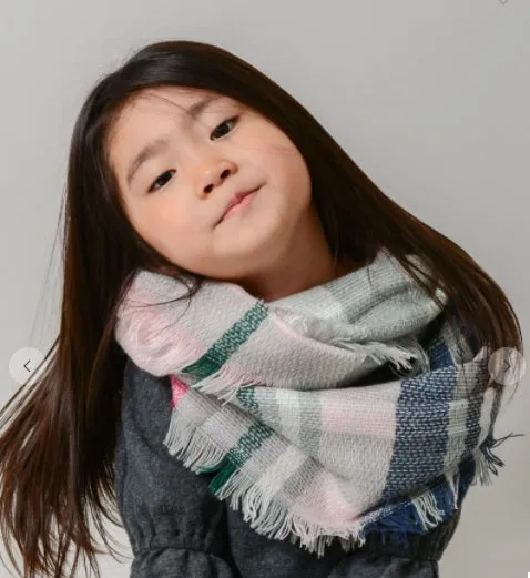 Kids Flannel Infinity Scarf