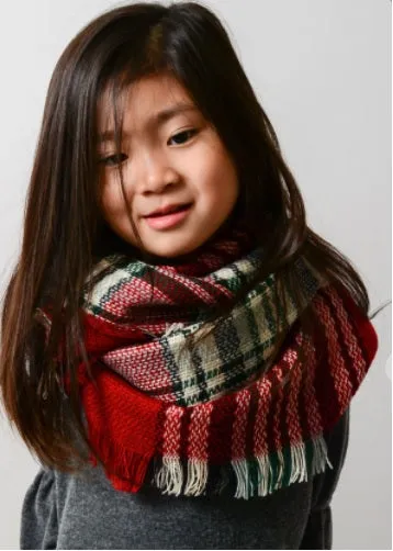 Kids Flannel Infinity Scarf